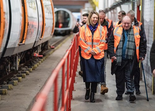 Transport Minister walking with SPT Chair