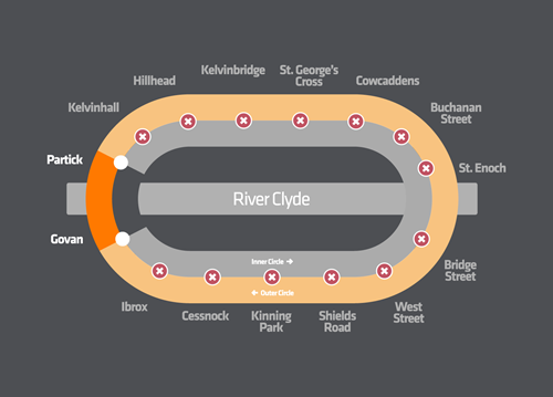 Subway shuttle bus replacement service map