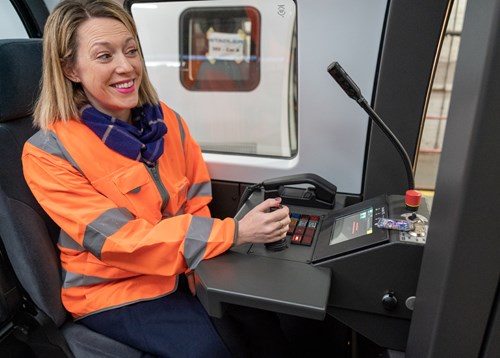 Transport Minister inside Subway cab