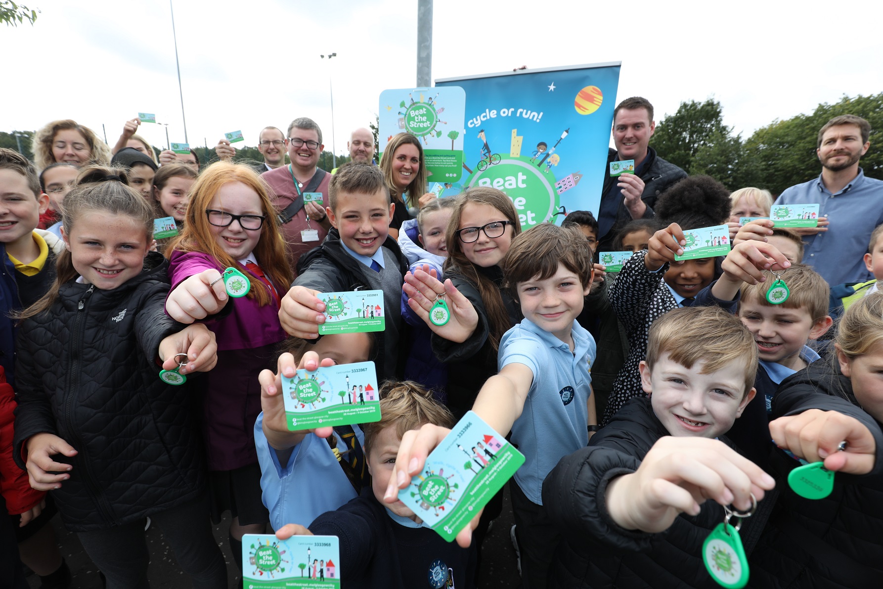 Various Primary Schools Gather To Play Beat The Street